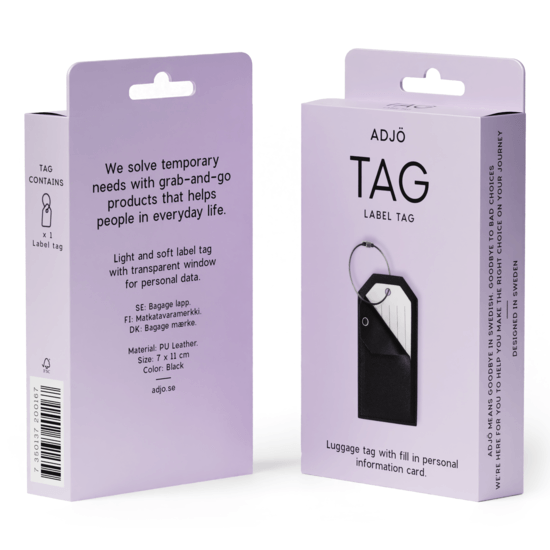 ADJÖ Tag Luggage Black