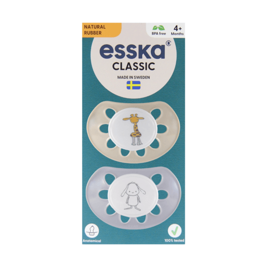 Esska Classic Latex 4+ mån Beige 2 st
