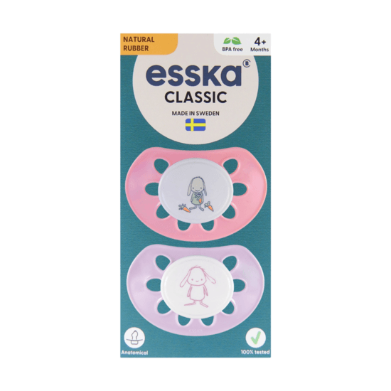 Esska Classic Latex 4+ mån Rosa 2 st