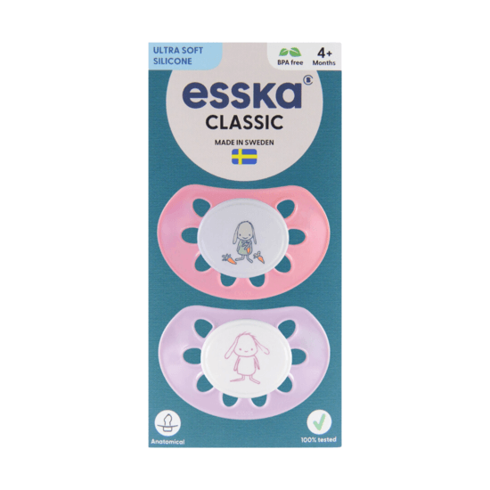 Esska Classic Silikon 4+ mån Rosa 2 st