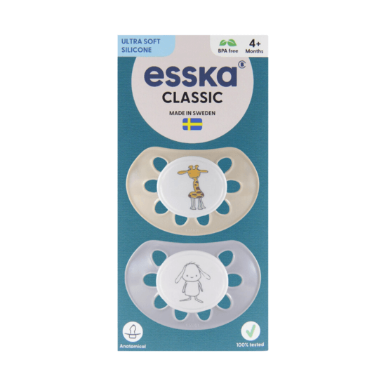 Esska Classic Silikon 4+ mån Beige 2 st
