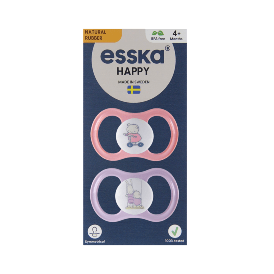 Esska Happy Latex 4+ mån Rosa 2 st