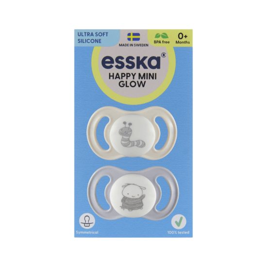Esska Happy Mini GLOW 0+ mån Beige 2 st
