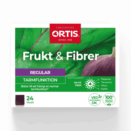 Frukt & Fibrer 24 tuggtärningar