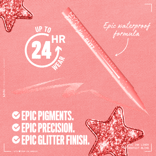 NYX Professional Makeup Epic Ink Liner Glitz Vattenfast Eyelinerpenna 02 Bootcut Bling 1 ml