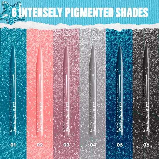 NYX Professional Makeup Epic Ink Liner Glitz Vattenfast Eyelinerpenna 03 Shimmer Stitch 1 ml