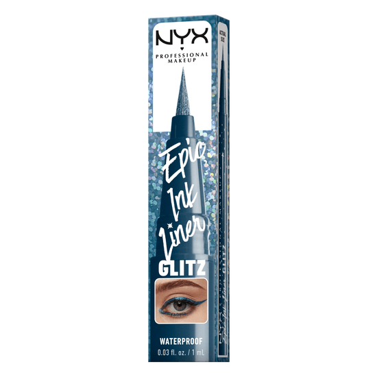 NYX Professional Makeup Epic Ink Liner Glitz Vattenfast Eyelinerpenna 05 Denim Dazzle 1 ml