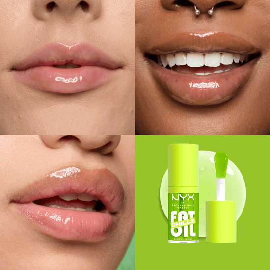 NYX Professional Makeup Fat Oil Chillz Lip Drip Läppolja 19 Kiwi Freezie 4,8 ml