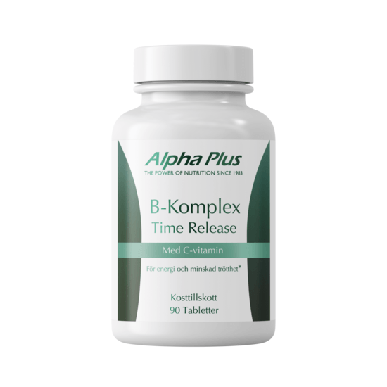 Alpha Plus B-Komplex Time Release 90 tabletter