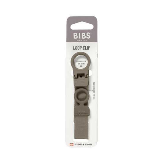 BIBS Pacifier Clip Loop Dark Oak
