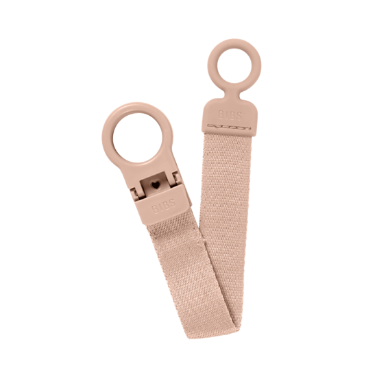 BIBS Pacifier Clip Loop Blush