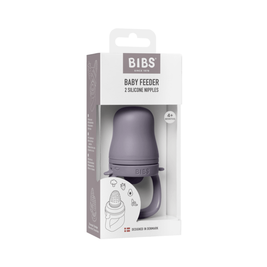 BIBS Baby Feeder Fossil Grey