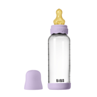 BIBS Glass Boheme Baby Bottle Round Latex Medium Flow Violet Sky 240 ml