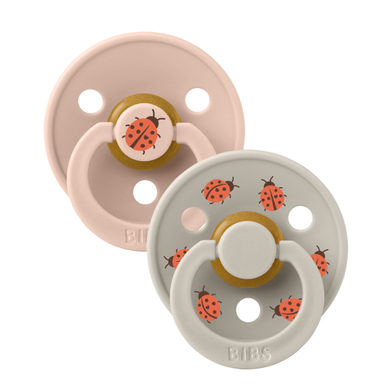 BIBS Studio Colour Latex Size 3 Ladybug Blush Mix 2-pack