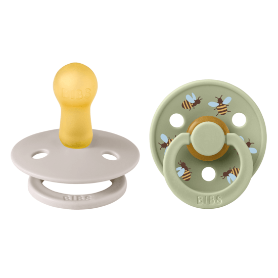 BIBS Studio Colour Latex Size 2 Bumblebee Mushroom Mix 2-pack