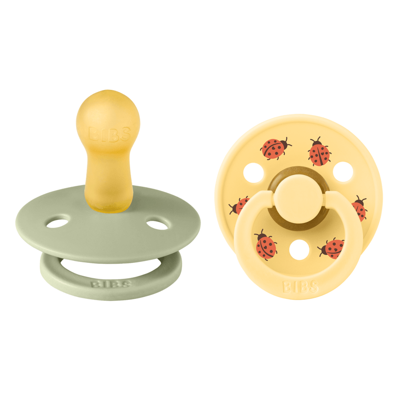 BIBS Studio Colour Latex Size 2 Ladybug Sage Mix 2-pack
