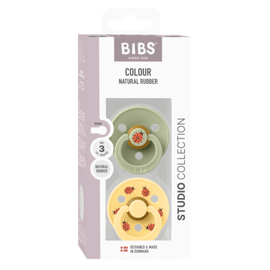 BIBS Studio Colour Latex Size 3 Ladybug Sage Mix 2-pack