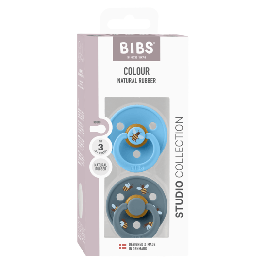 BIBS Studio Colour Latex Size 3 Bumblebee Breeze Mix 2-pack