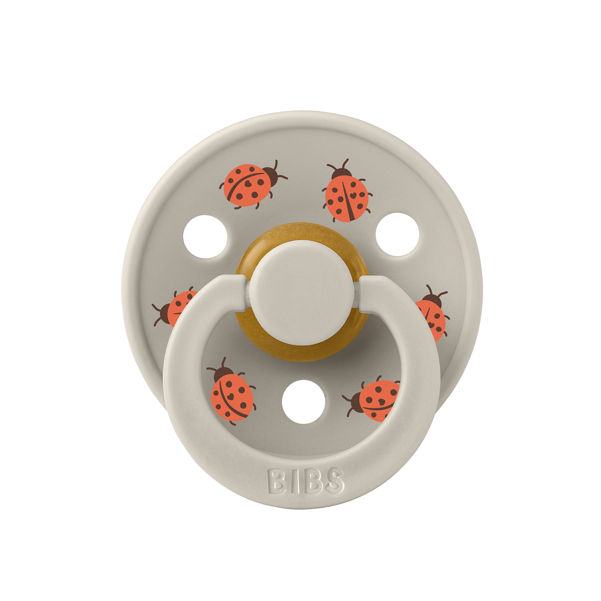BIBS Studio Colour Latex Size 1 Ladybug Friends Sand