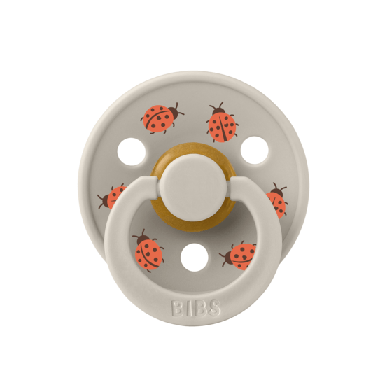BIBS Studio Colour Latex Size 1 Ladybug Friends Sand