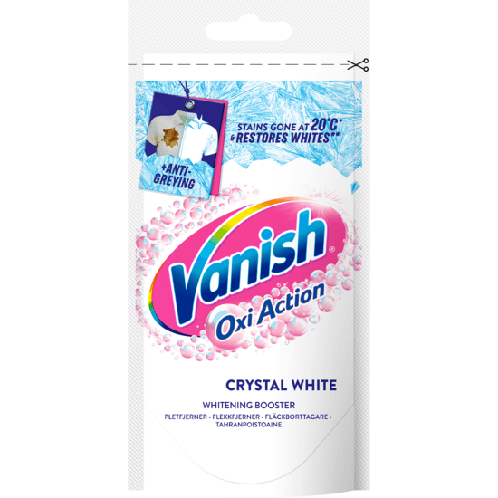 Vanish Crystal White Laundry Booster Fläckborttagningspulver 90 g