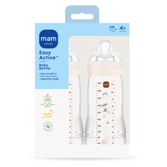 Mam Easy Active Neutral 330 ml 2-pack