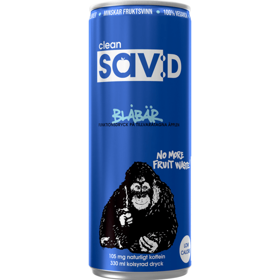 Clean sav:D Blåbär 330 ml
