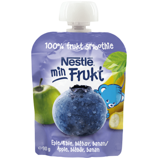 Nestlé Min Frukt Äpple Blåbär Banan 90 g