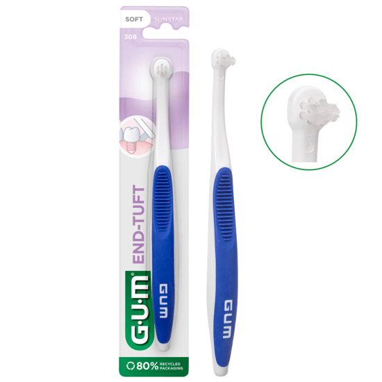 GUM End Tuft Vinkelborste 1 st