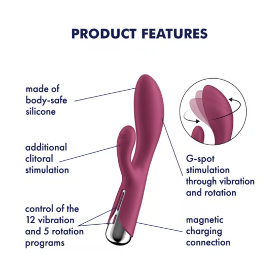 Satisfyer Spinning Rabbit 1 Red Rabbitvibrator