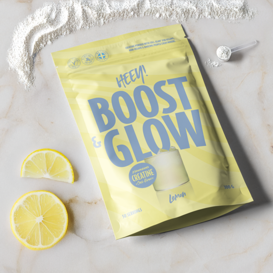 Heey! Boost & Glow Creatine + Coll-egan Lemon 300 g