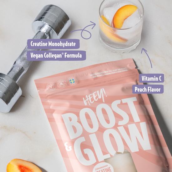 Heey! Boost & Glow Creatine + Coll-egan Ice Tea Peach 300 g
