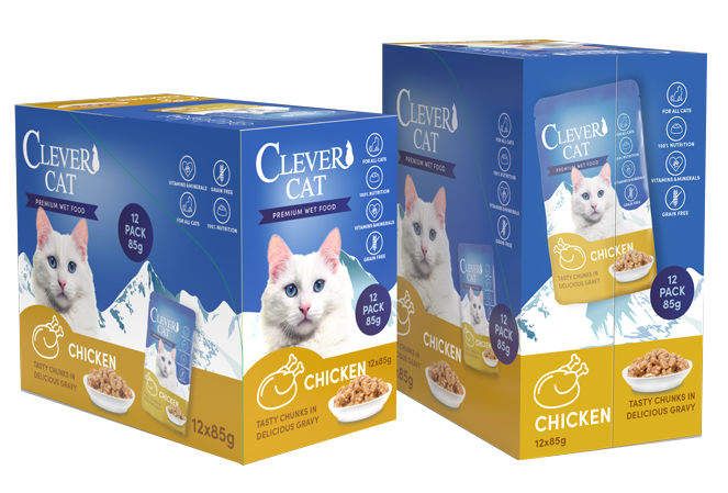 Clever Cat Pouches Chicken 12 x 85 g