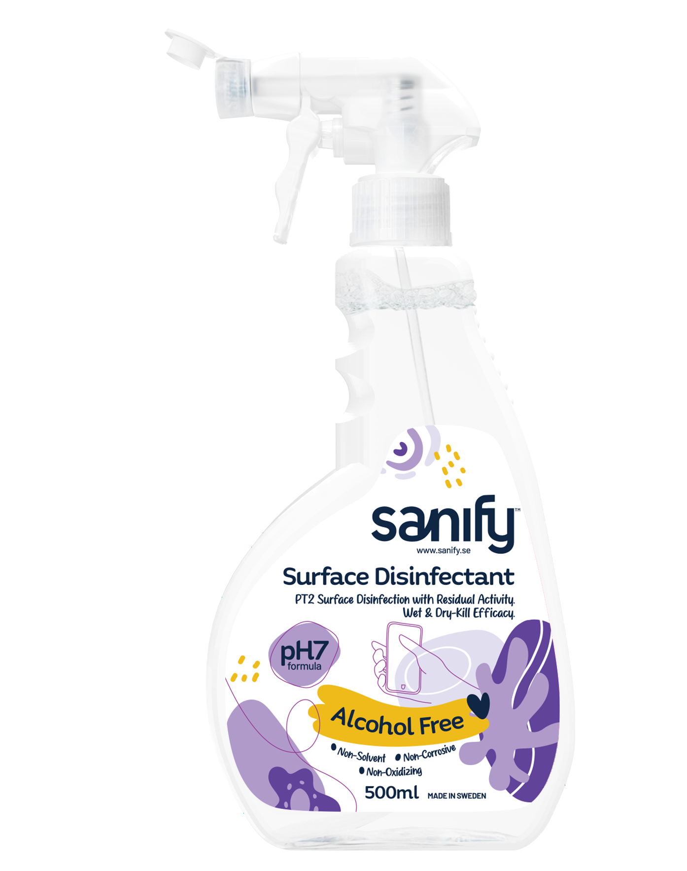 Sanify Alkoholfri Ytdesinfektion Flaska 500 ml