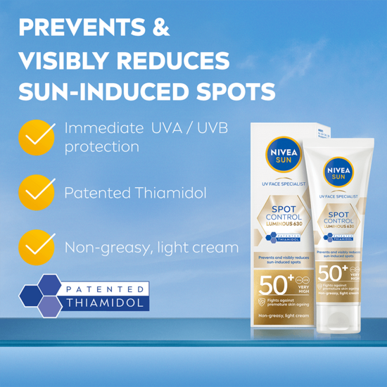  NIVEA SUN UV Face Luminous630 Dark Spot Control SPF50+ 40 ml
