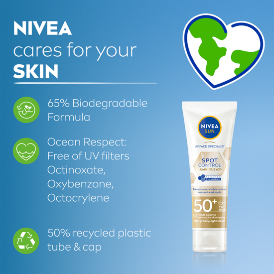  NIVEA SUN UV Face Luminous630 Dark Spot Control SPF50+ 40 ml