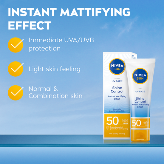 NIVEA SUN UV Face Shine Control Cream SPF50 50 ml