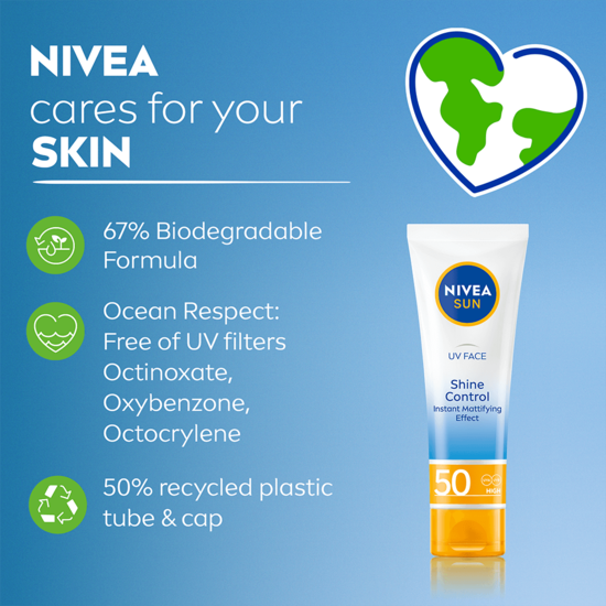 NIVEA SUN UV Face Shine Control Cream SPF50 50 ml