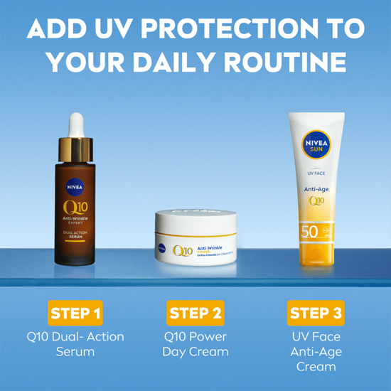 NIVEA SUN UV Face Anti Age Q10 Cream SPF50 50ml