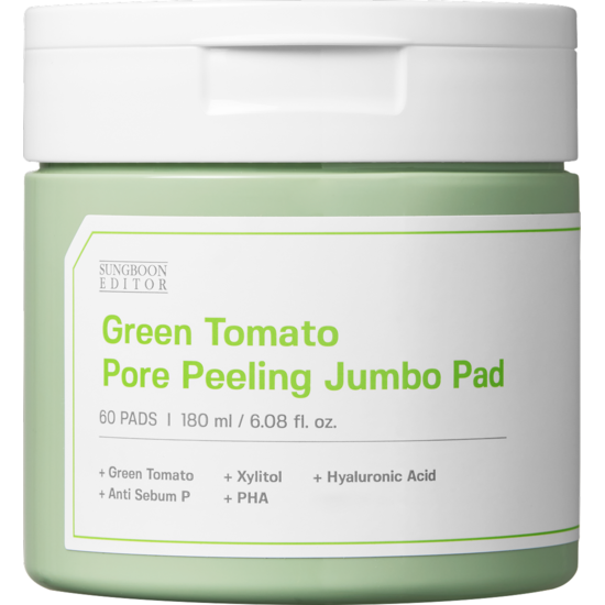 Sungboon Editor Green Tomato Pore Peeling Jumbo Pad 60 st