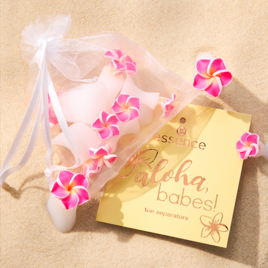 essence Aloha, Babes! toe separators 01 Beach Walk? Let's Talk! 8 st