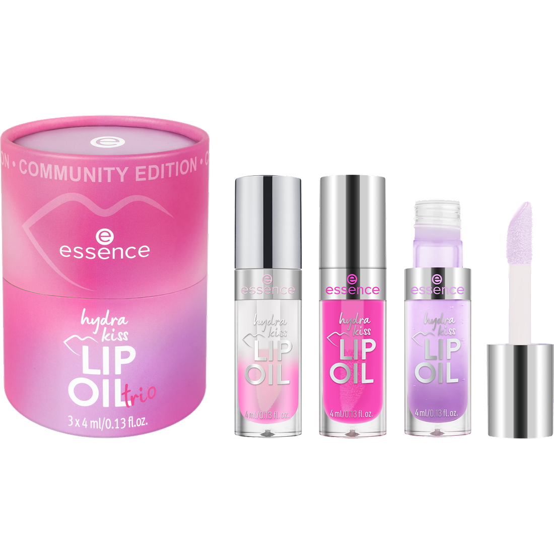 essence Hydra Kiss Lip Oil Trio 01 Lip's Choice Awards