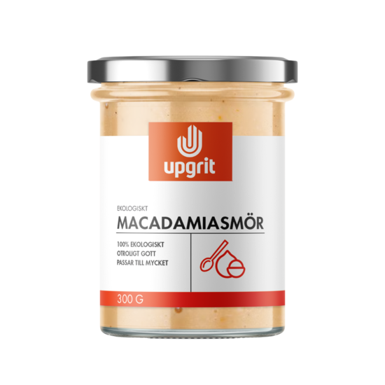 Upgrit Macadamiasmör EKO 300 g