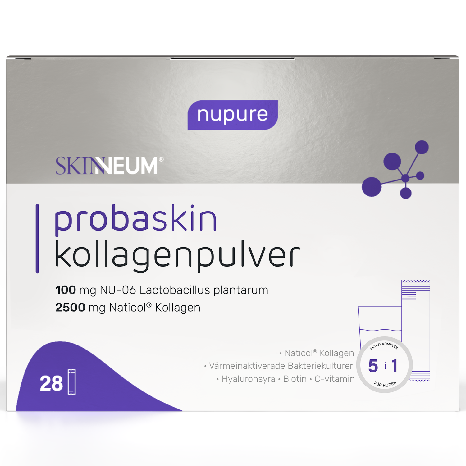 Nupure Probaskin Kollagenpulver 28 påsar 
