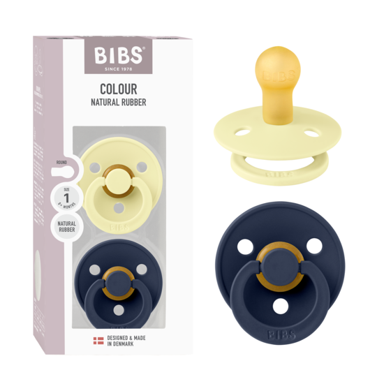 BIBS Colour Latex Size 1 Luna/Deep Space 2-pack
