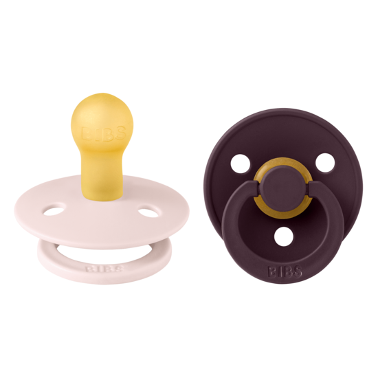 BIBS Colour Latex Size 1 Petal/Plum 2-pack