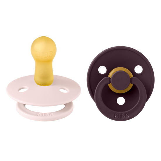 BIBS Colour Latex Size 2 Petal/Plum 2-pack
