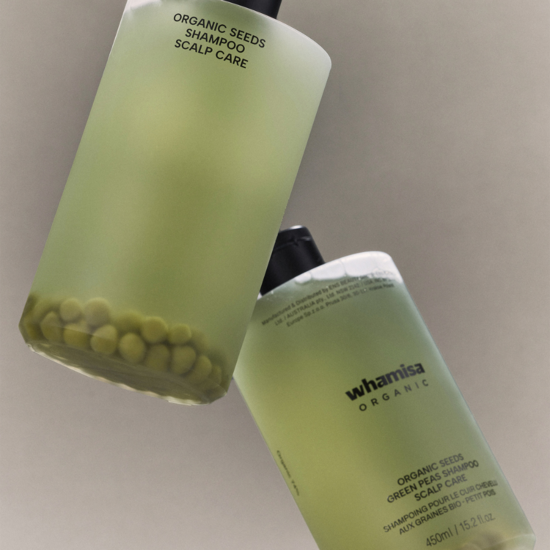 Whamisa Organic Seeds Green Peas Shampoo Scalp Care 450 ml