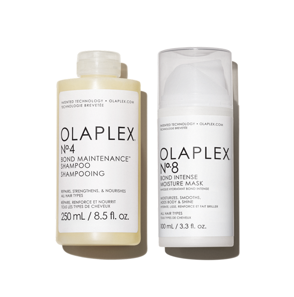 Olaplex No.4 Bond Maintenance Shampoo 250 ml & No.8 Bond Intense Moisture Mask 100 ml