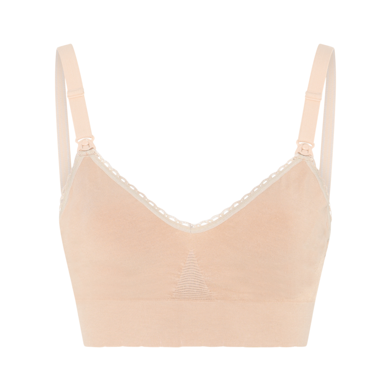 momkind Amningsbh utan bygel Sand L/XL